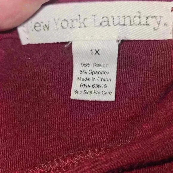 New York Laundry Womans Top Size 1x - Picture 9 of 10